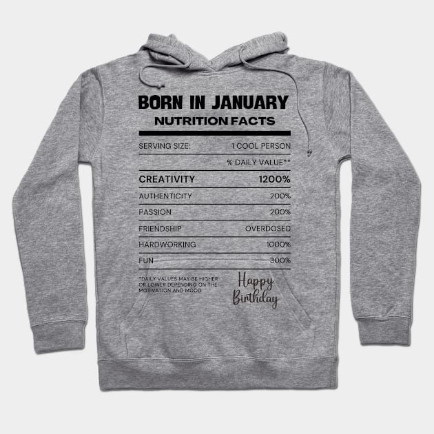 Born in january Hoodie by EMCO HZ 